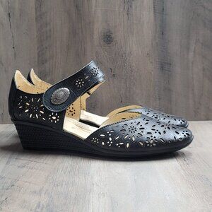 Spring Step Nougat Mary Jane Black Shoe 41 (9.5-10)